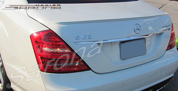 Custom Mercedes S Class  Sedan Trunk Wing (2007 - 2013) - $290.00 (Part #MB-066-TW)